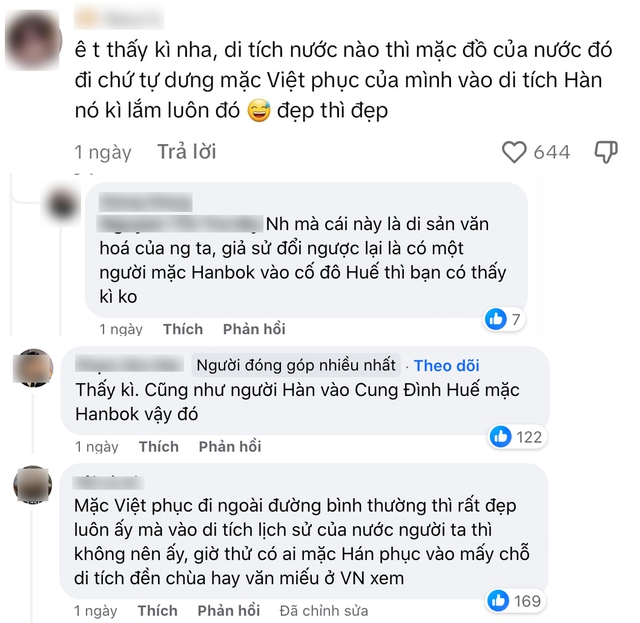 Tranh cãi chuyện mặc Việt phục khi đi cung điện Hàn Quốc: Người đồng tình, kẻ phản đối gay gắt - Ảnh 2.