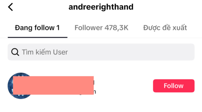 Andree nhập hội chỉ follow m&igrave;nh em, theo d&otilde;i g&aacute;i lạ kh&ocirc;ng phải Phương Ly - Ảnh 4.