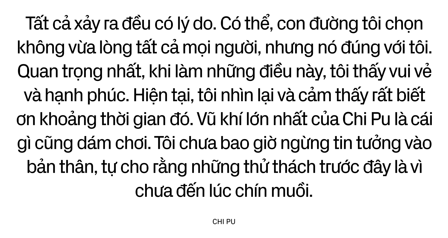 Chi Pu đạp lên những cơn gió, rẽ từng ngọn sóng để lội ngược dòng