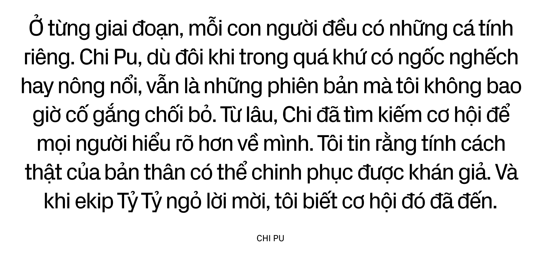 Chi Pu đạp lên những cơn gió, rẽ từng ngọn sóng để lội ngược dòng