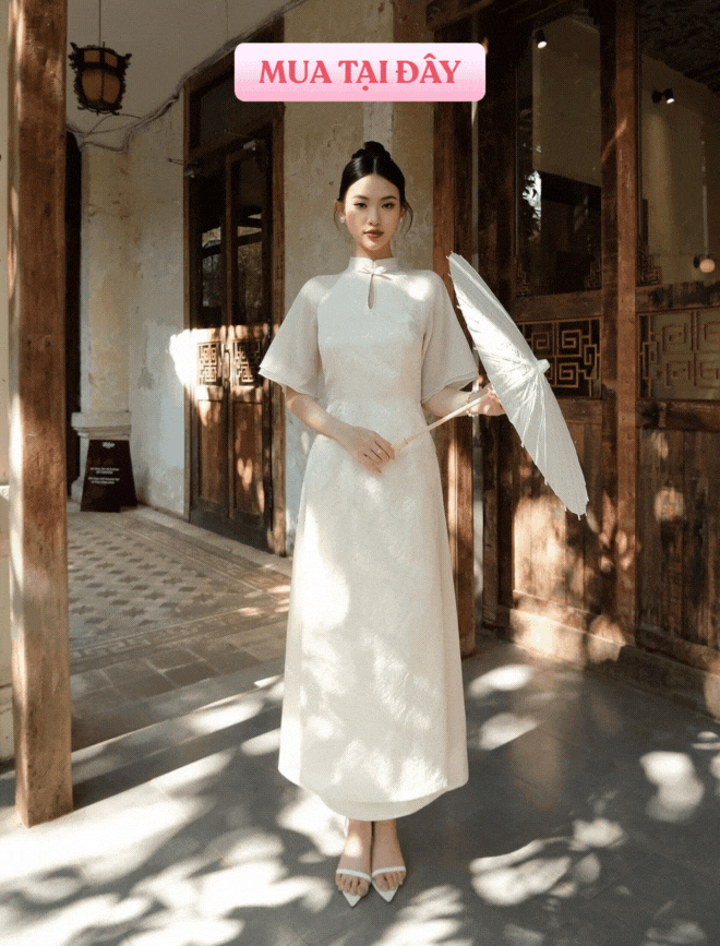 Tết diện &aacute;o d&agrave;i trắng vừa tinh kh&ocirc;i lại sang qu&aacute; đỗi: 8 thiết kế từ local brand sẽ chẳng khiến n&agrave;ng thất vọng - Ảnh 3.