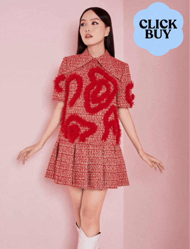 Dạo một vòng local brand Việt, ngắm loạt mẫu váy đỏ vừa nổi vừa sang: Nàng không sắm diện Tết thì thật phí - Ảnh 2.
