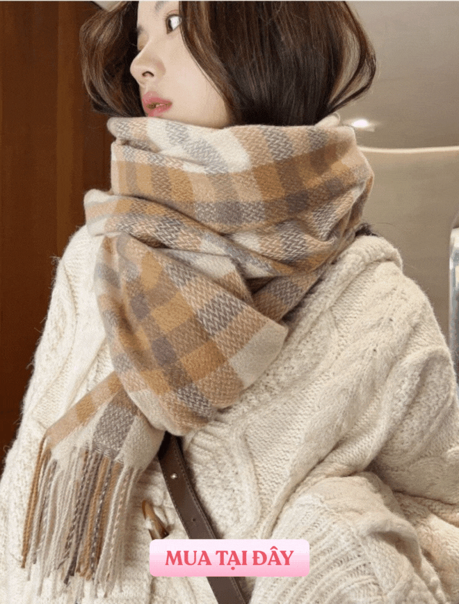 Trời lạnh thế này, nàng ngắm ngay 8 mẫu khăn quàng cổ style Hàn để ra đường không còn là nỗi ám ảnh - Ảnh 3.