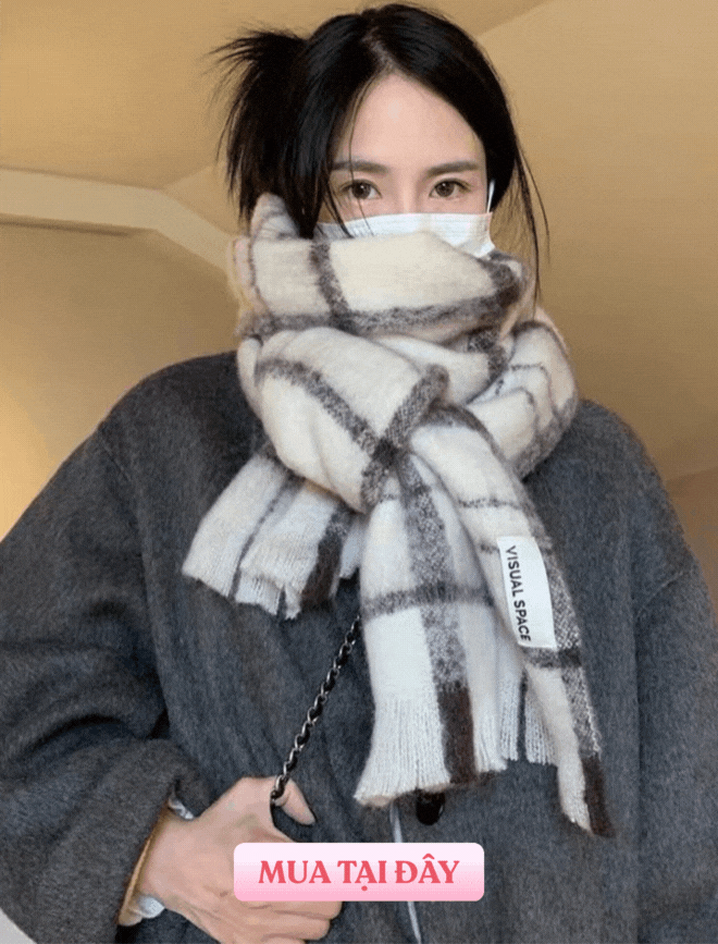 Trời lạnh thế này, nàng ngắm ngay 8 mẫu khăn quàng cổ style Hàn để ra đường không còn là nỗi ám ảnh - Ảnh 2.