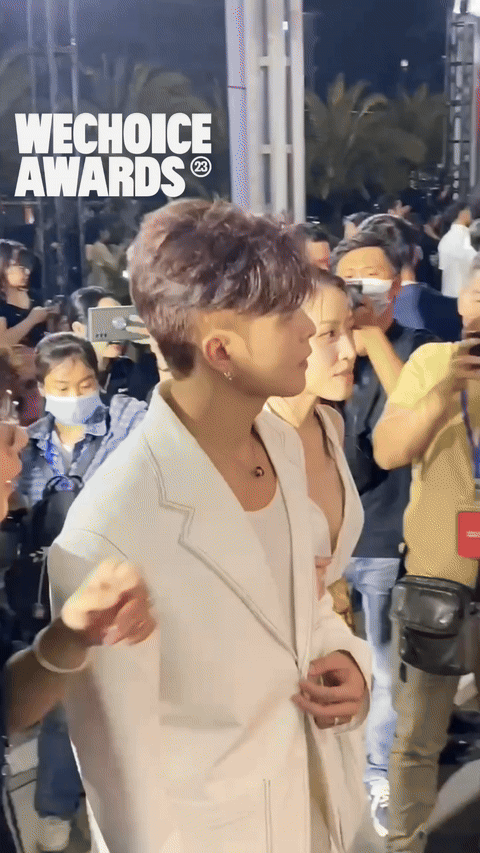 Vợ chồng son Puka v&agrave; Gin Tuấn Kiệt xuất hiện nổi bật, c&oacute; h&agrave;nh động 10 điểm khi chạm mặt Trường Giang - Nh&atilde; Phương - Ảnh 3.