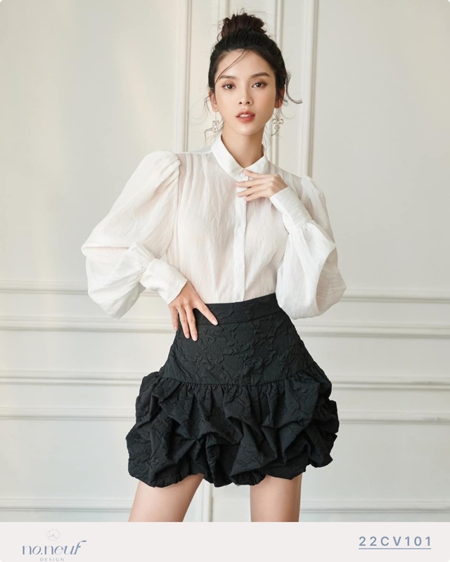 Mặc đẹp như nàng tổng tài Kim Yoo Jung với 10 mẫu áo blouse trắng siêu xinh diện Tết - Ảnh 13.