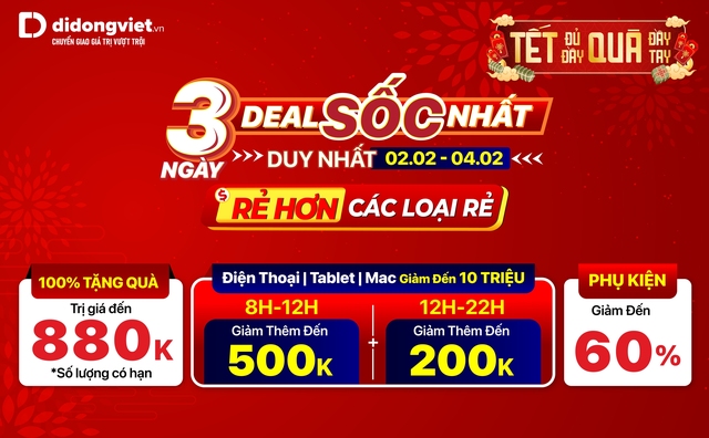 Hàng loạt điện thoại, phụ kiện giảm mạnh đến 60%, giá chỉ từ 59 nghìn đồng dịp Tết Nguyên đán - Ảnh 1.