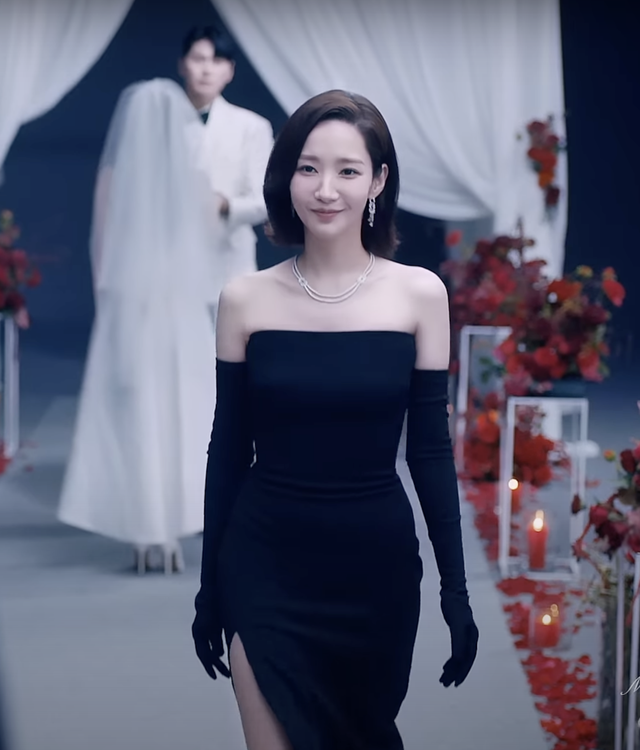 Không thèm mặc váy báo thù, Park Min Young vẫn dư sức thách thức trà xanh với set đồ phạm quy tại đám cưới - Ảnh 3.