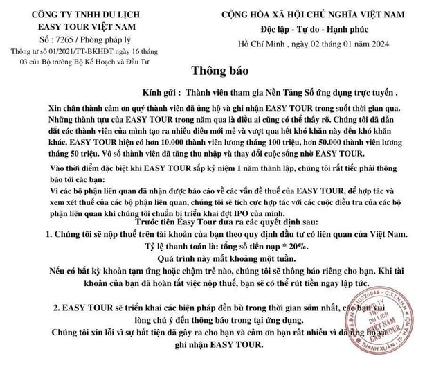 Cho&aacute;ng với số người sập bẫy app EASY TOUR VN - Ảnh 2.