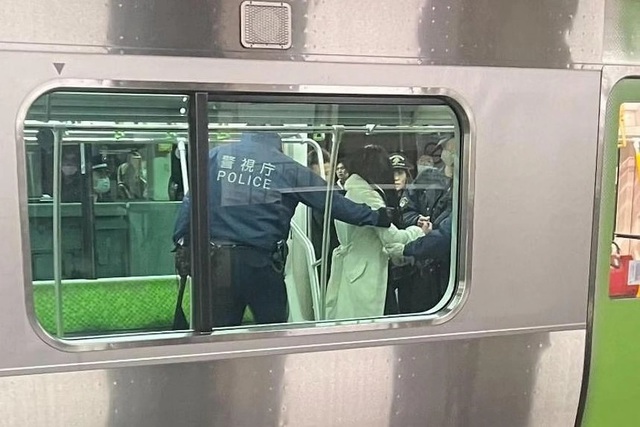 Nhật Bản bắt giữ phụ nữ đâm dao hàng loạt trên tàu điện - Ảnh 1.