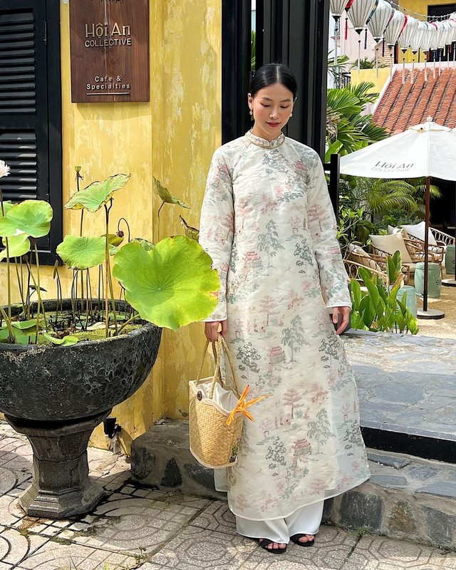 Tết chưa đến, mỹ nhân Việt đã xúng xính áo dài: Thùy Tiên, Phương Khánh... mê nét truyền thống, Xoài Non chuộng mẫu ngọt ngào - Ảnh 7.