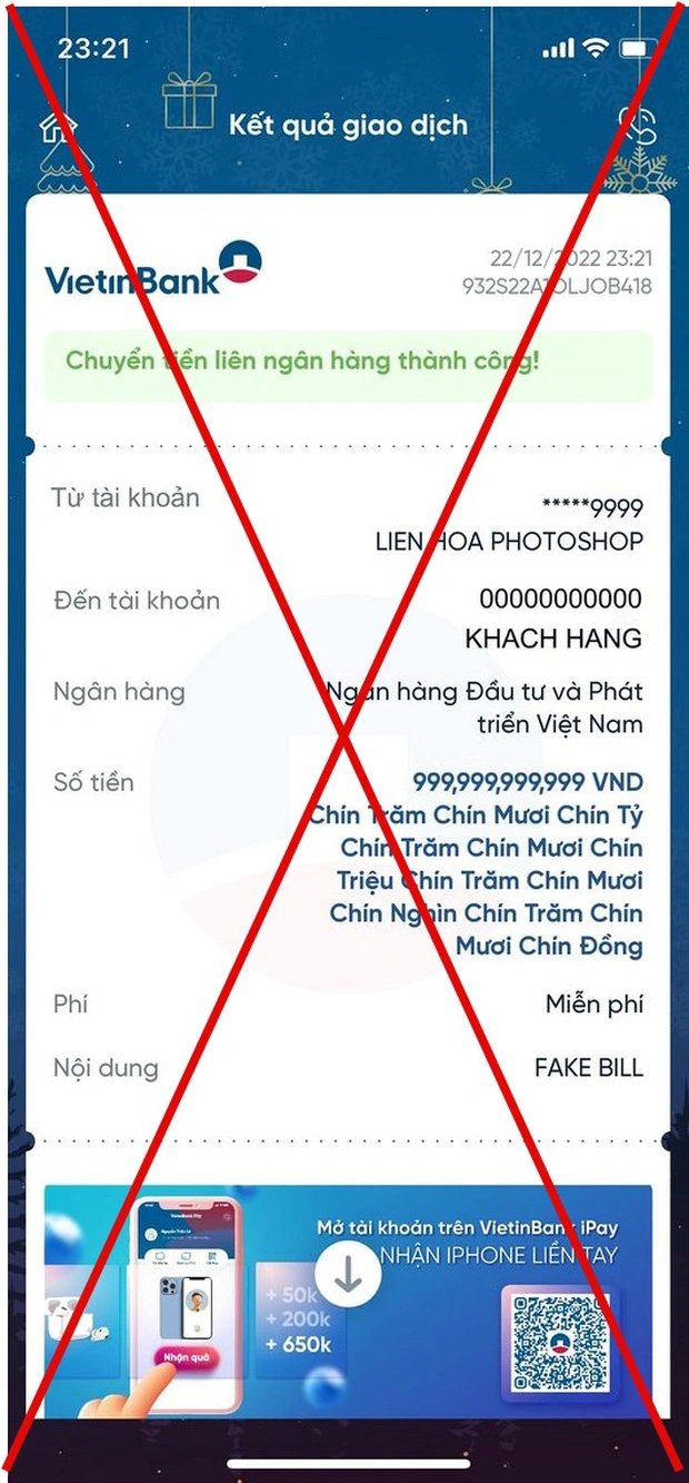 Cảnh giác thủ đoạn lừa đảo giả mạo biên lai chuyển tiền, Công an đưa ra 4 khuyến cáo ai cũng cần biết! - Ảnh 3.