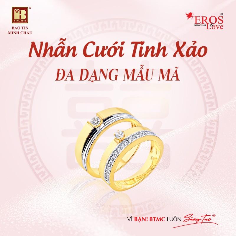 Mừng ngày chung đôi, trọn đời gắn kết cùng nhẫn cưới, trang sức cưới vàng của Bảo Tín Minh Châu- Ảnh 2.