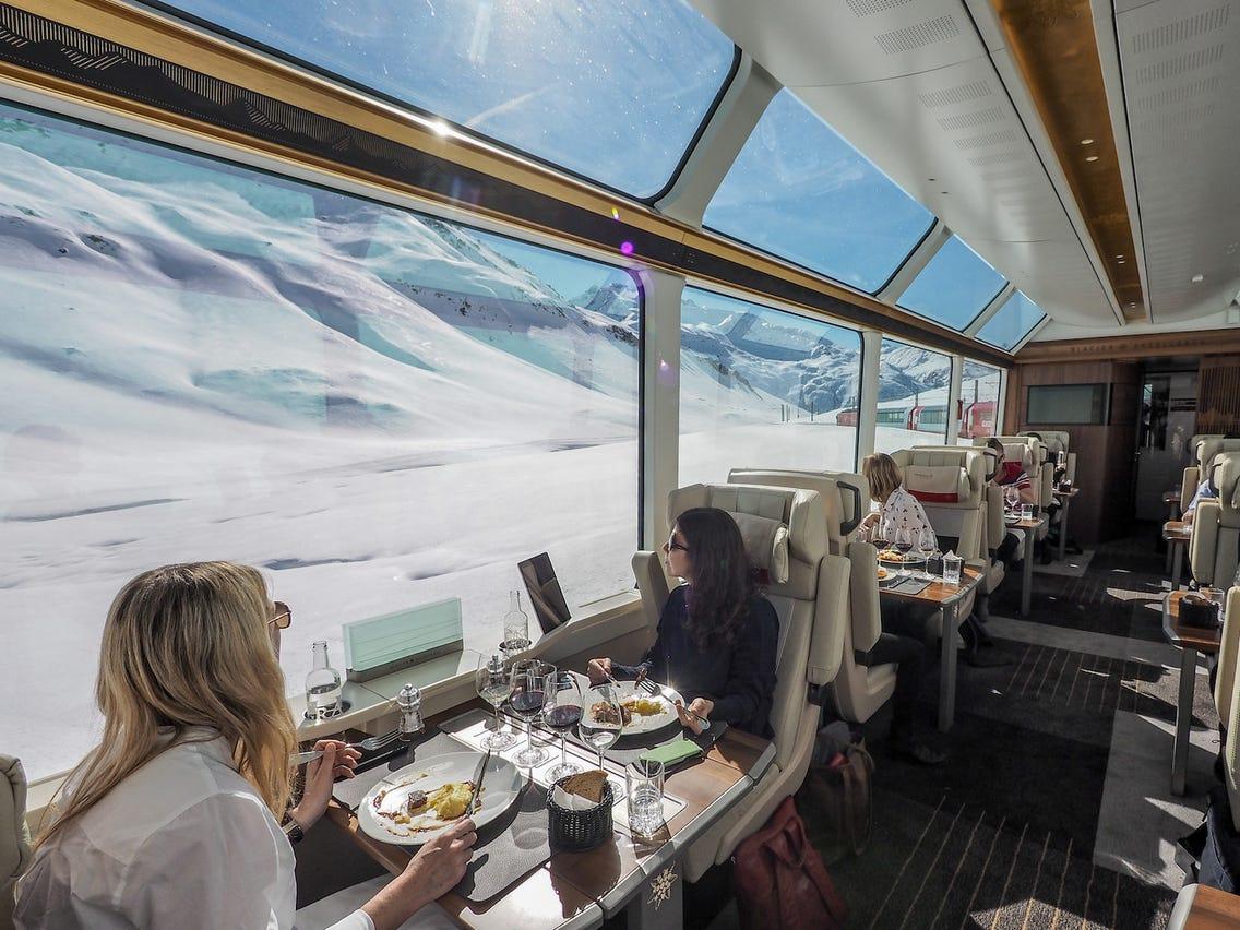 What It's Like to Ride Through Swiss Alps in 'Excellence Class' on the Glacier Express - Business Insider