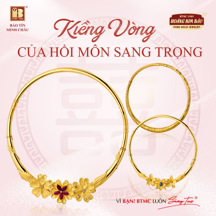 Mừng ngày chung đôi, trọn đời gắn kết cùng nhẫn cưới, trang sức cưới vàng của Bảo Tín Minh Châu- Ảnh 3.