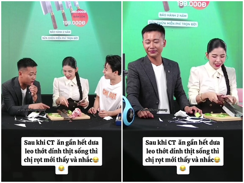 Màn "bán hàng bằng cả tính mạng" của Quang Linh Vlogs và Hằng Du Mục viral nhất hôm nay, cảnh nếm thịt sống gây sốc- Ảnh 2.