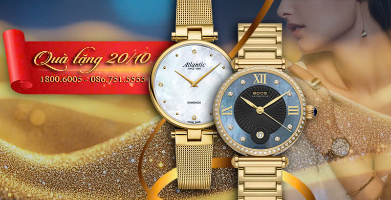 Ưu đãi đặc biệt 20/10: Quà tặng đồng hồ sang trọng cho nàng tại Đăng Quang Watch- Ảnh 1.