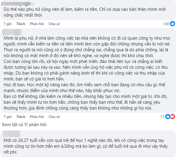 Chồng nuông chiều, mẹ bỉm sau sinh 8 năm không đi làm, sống an nhàn: Tưởng được ngưỡng mộ ai dè bị nói thế này!- Ảnh 2.