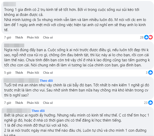 Chồng nuông chiều, mẹ bỉm sau sinh 8 năm không đi làm, sống an nhàn: Tưởng được ngưỡng mộ ai dè bị nói thế này!- Ảnh 4.