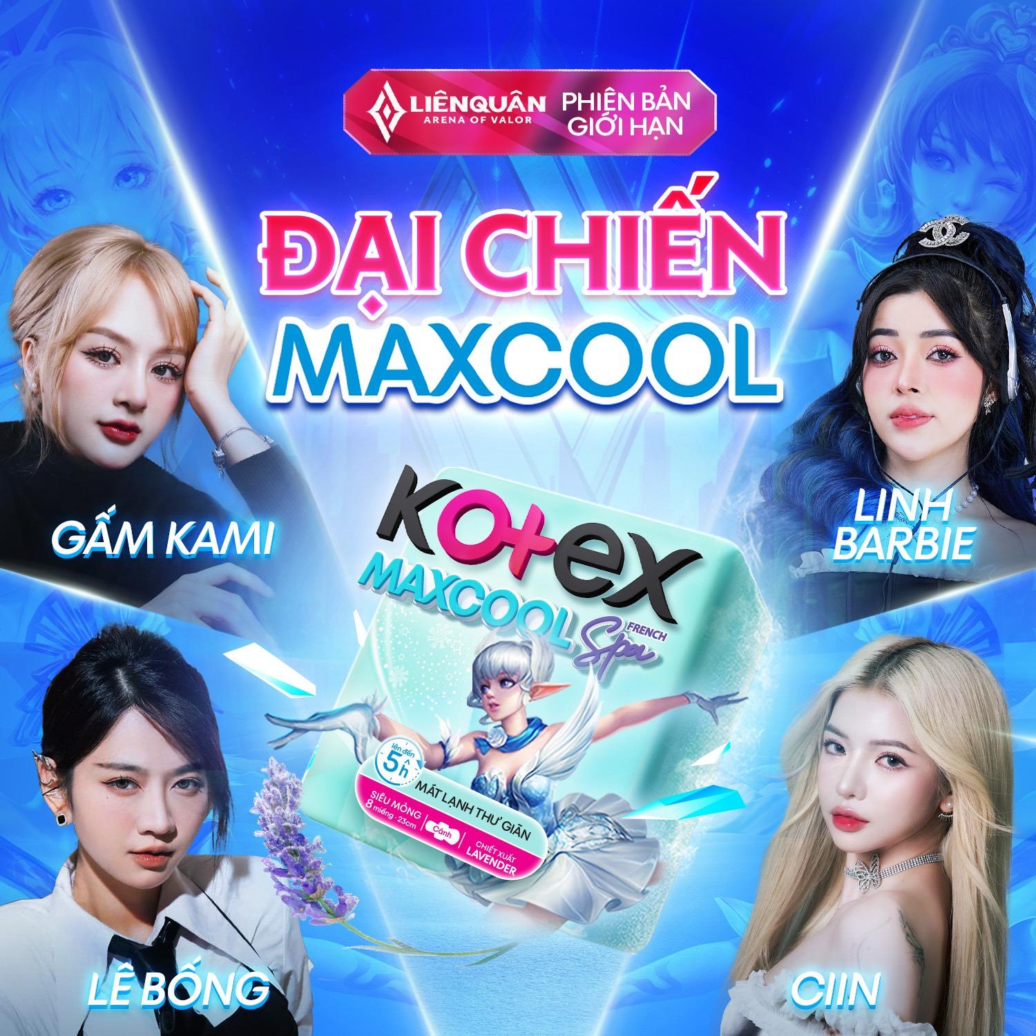 Kotex kết hợp cùng Liên Quân Mobile khởi động Đại Chiến Maxcool, giải đấu có 1-0-2 hướng tới phái đẹp- Ảnh 3.