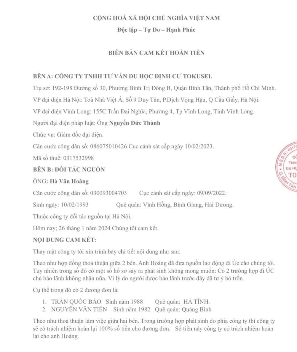 Điều tra vụ người đàn ông bị lừa 20.000 USD vì xin visa đi du lịch Úc- Ảnh 2.