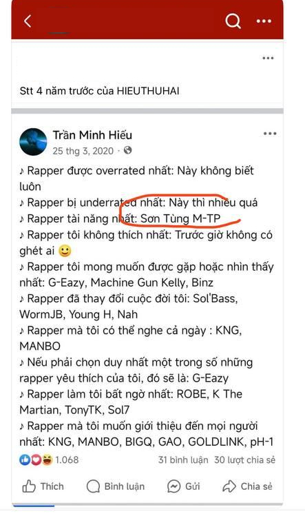 HIEUTHUHAI: Rapper tài năng nhất là Sơn Tùng M-TP!- Ảnh 2.