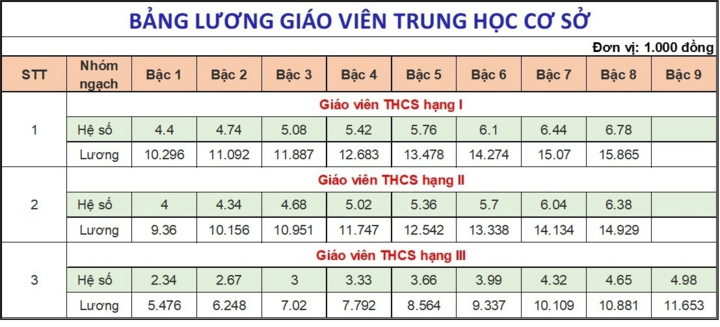 Lương giáo viên các cấp hiện nay thế nào?- Ảnh 3.