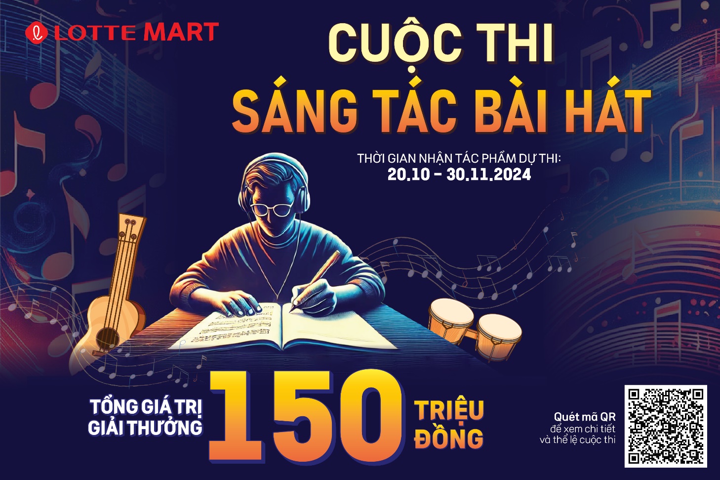 Thỏa sức sáng tạo với cuộc thi “Sáng tác bài hát chủ đề LOTTE Mart”- Ảnh 1.