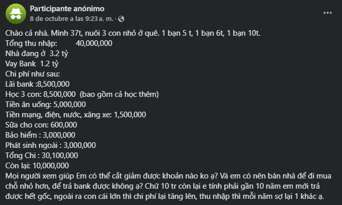 Xin tư vấn chi tiêu ở quê với thu nhập 40 triệu/tháng nhưng nhiều người lại khuyên mẹ bỉm này nên bán nhà- Ảnh 1.