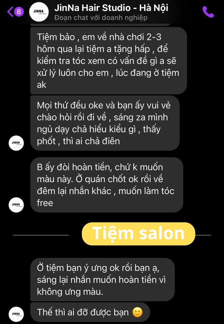 Drama tẩy tóc tốn 5 triệu dù chọn gói 900k, nhuộm balayage cam lại thành đỏ: Cả tiệm và khách không ai chịu ai- Ảnh 11.