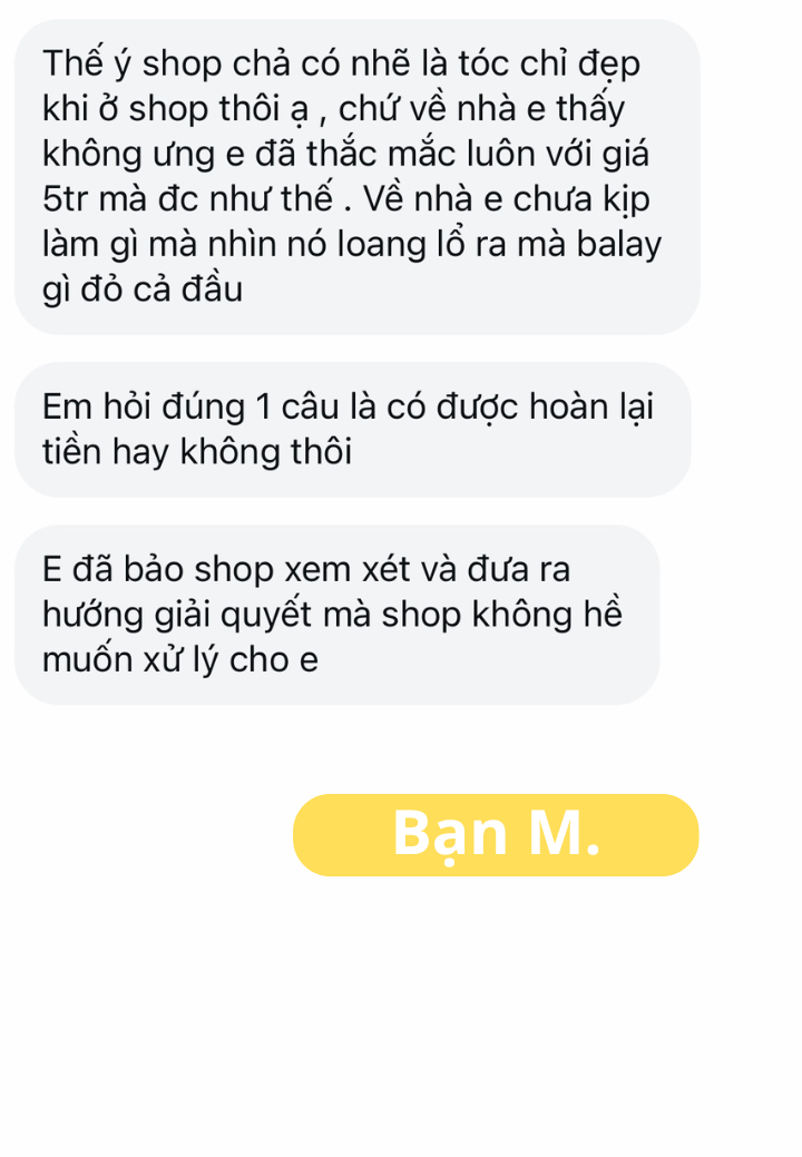 Drama tẩy tóc tốn 5 triệu dù chọn gói 900k, nhuộm balayage cam lại thành đỏ: Cả tiệm và khách không ai chịu ai- Ảnh 13.