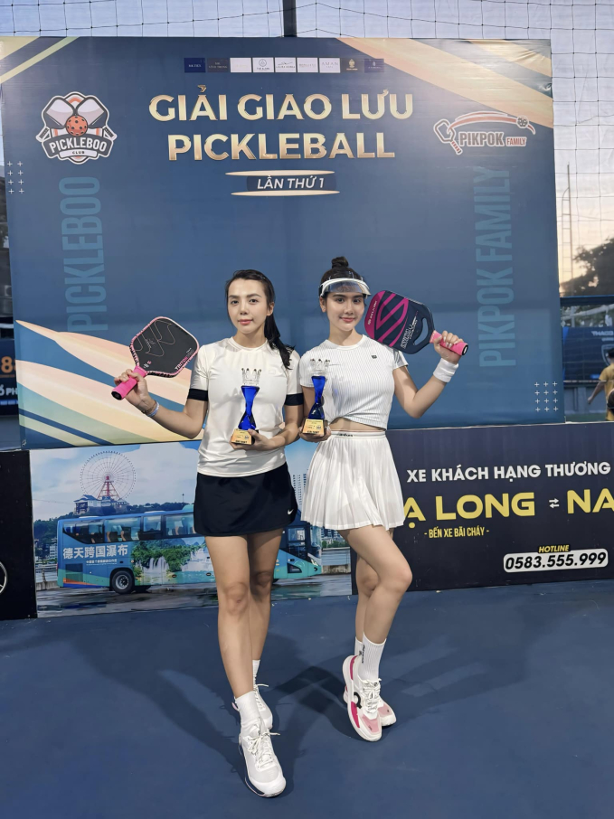 Huyền Lizzie vô địch giải pickleball: Thành quả mỹ mãn sau những ngày chăm chỉ lái xế hộp đi tập- Ảnh 1.