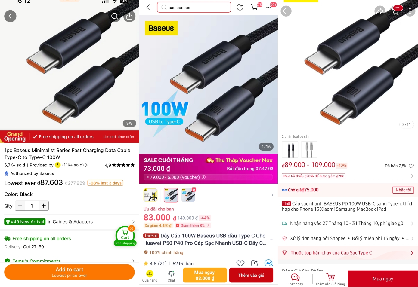 Cùng 1 món hàng, mua qua Temu, Shopee, Lazada hay Tik Tok Shop rẻ hơn: Giá cả chưa quan trọng bằng những điều này- Ảnh 4.