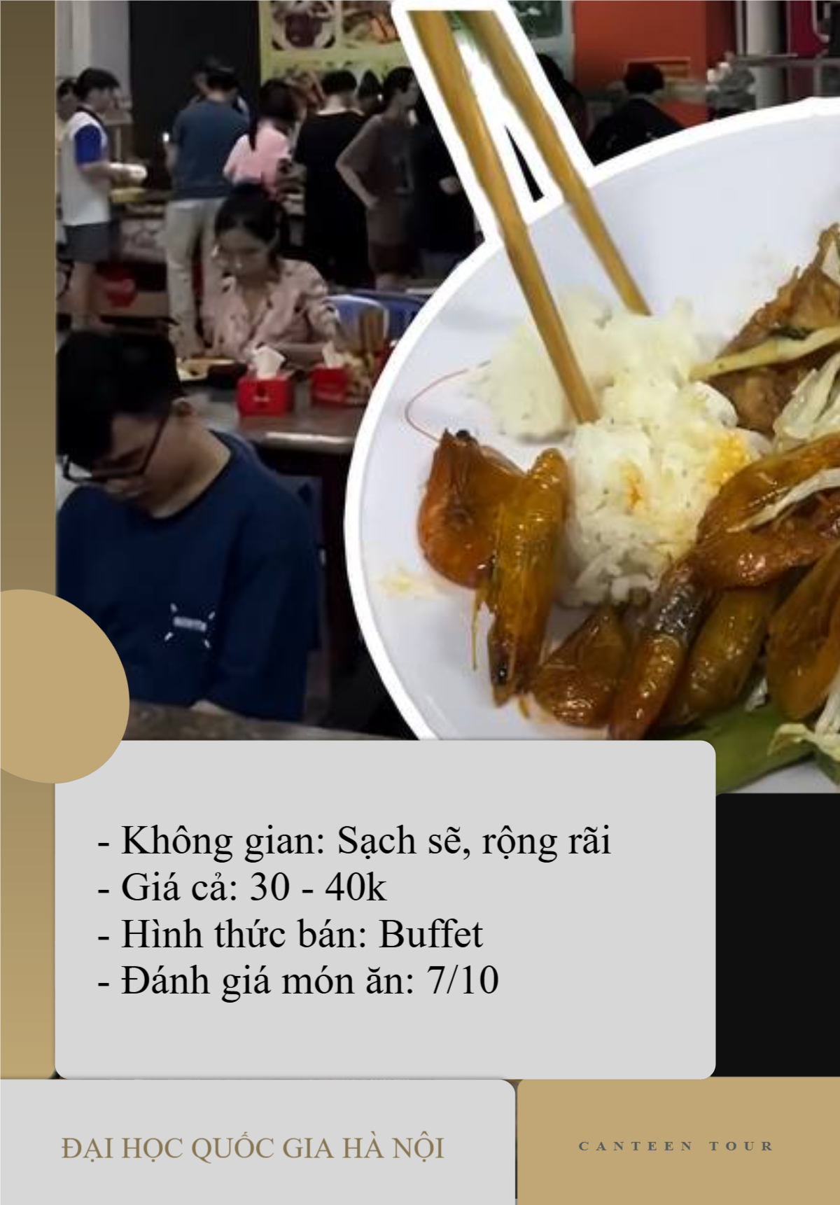 "Đột nhập" canteen ĐH Quốc gia Hà Nội: Được tự chọn món như buffet, suất ăn 35k mà "ê hề đồ", còn chất lượng ra sao?- Ảnh 6.