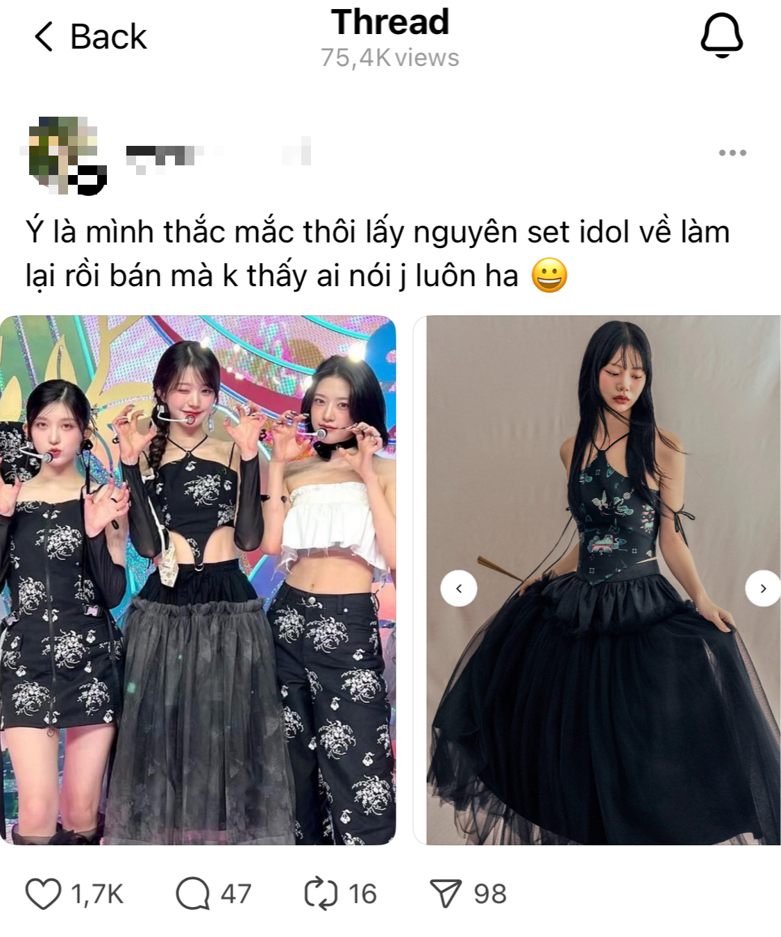 Netizen tố local brand Việt đạo nhái trang phục Jang Wonyoung và lời đáp cuối cùng của thương hiệu- Ảnh 1.