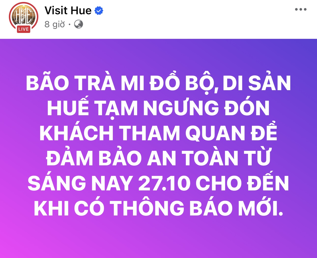 Loạt điểm tham quan, quán xá tại Huế - Đà Nẵng nhanh chóng dọn dẹp mở cửa đón du khách sau bão Tra Mi càn quét- Ảnh 1.