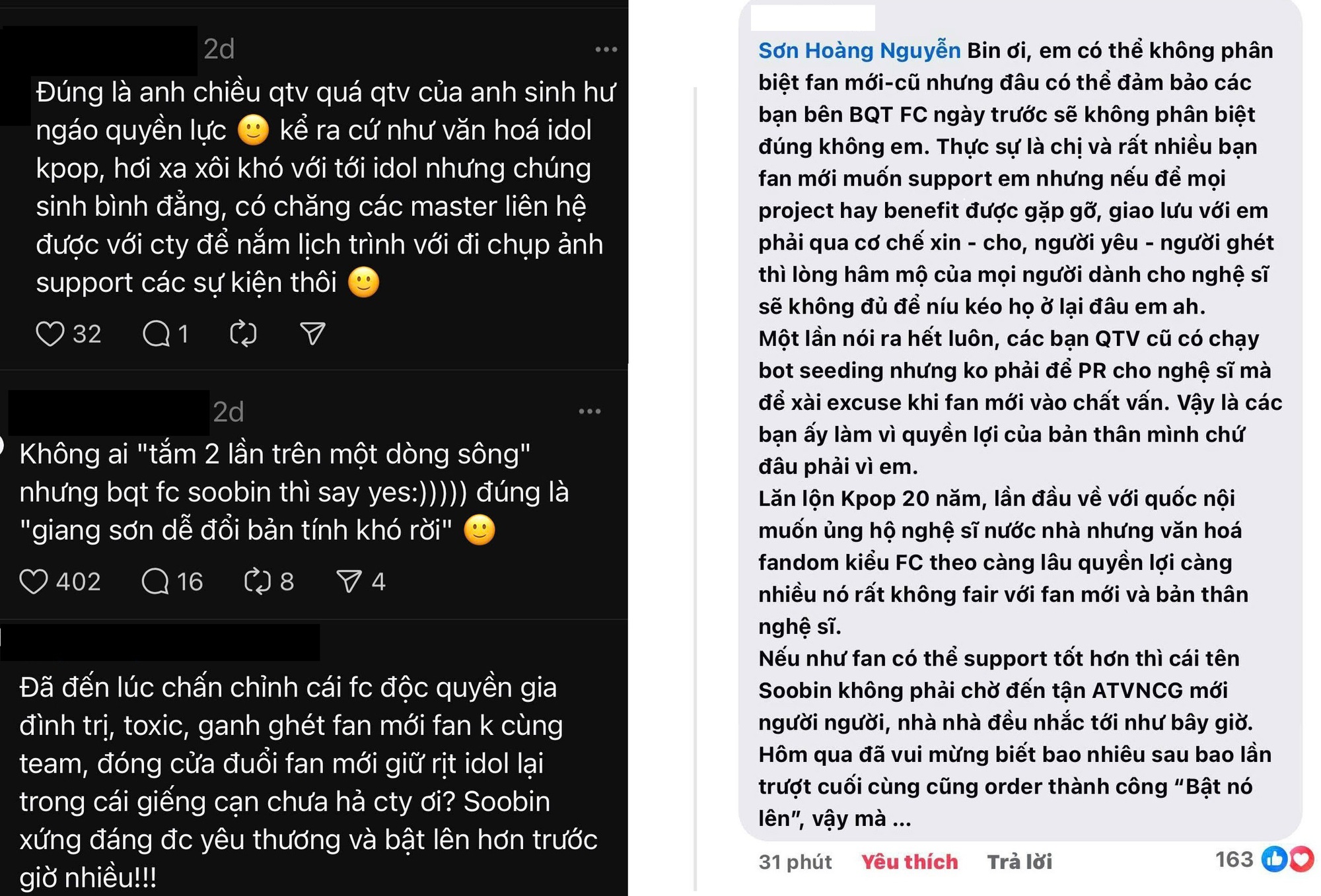 FC SOOBIN lại “lục đục": Fan đầu tàu tuyên bố “đóng cửa page", thất vọng vì một chia sẻ của thần tượng- Ảnh 4.