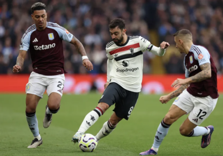 Bruno Fernandes kém duyên, Man Utd hòa Aston Villa- Ảnh 2.