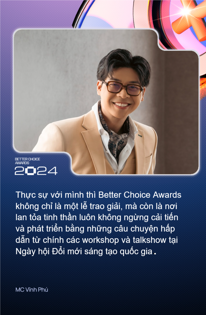 Đôi lời cảm nhận từ MC Vĩnh Phú sau Gala Trao giải Better Choice Awards 2024: Hành Trình Tìm Kiếm Những Điều Tốt Hơn- Ảnh 4.