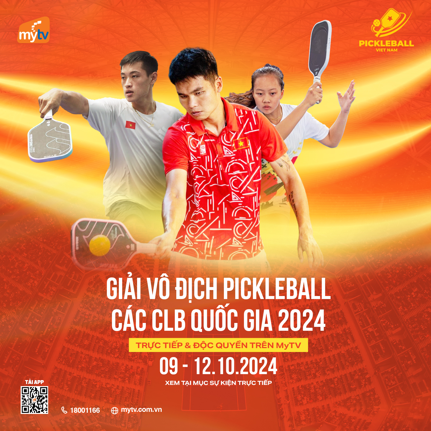 Xem trực tiếp giải Pickleball các câu lạc bộ quốc gia 2024 ở đâu?- Ảnh 1.