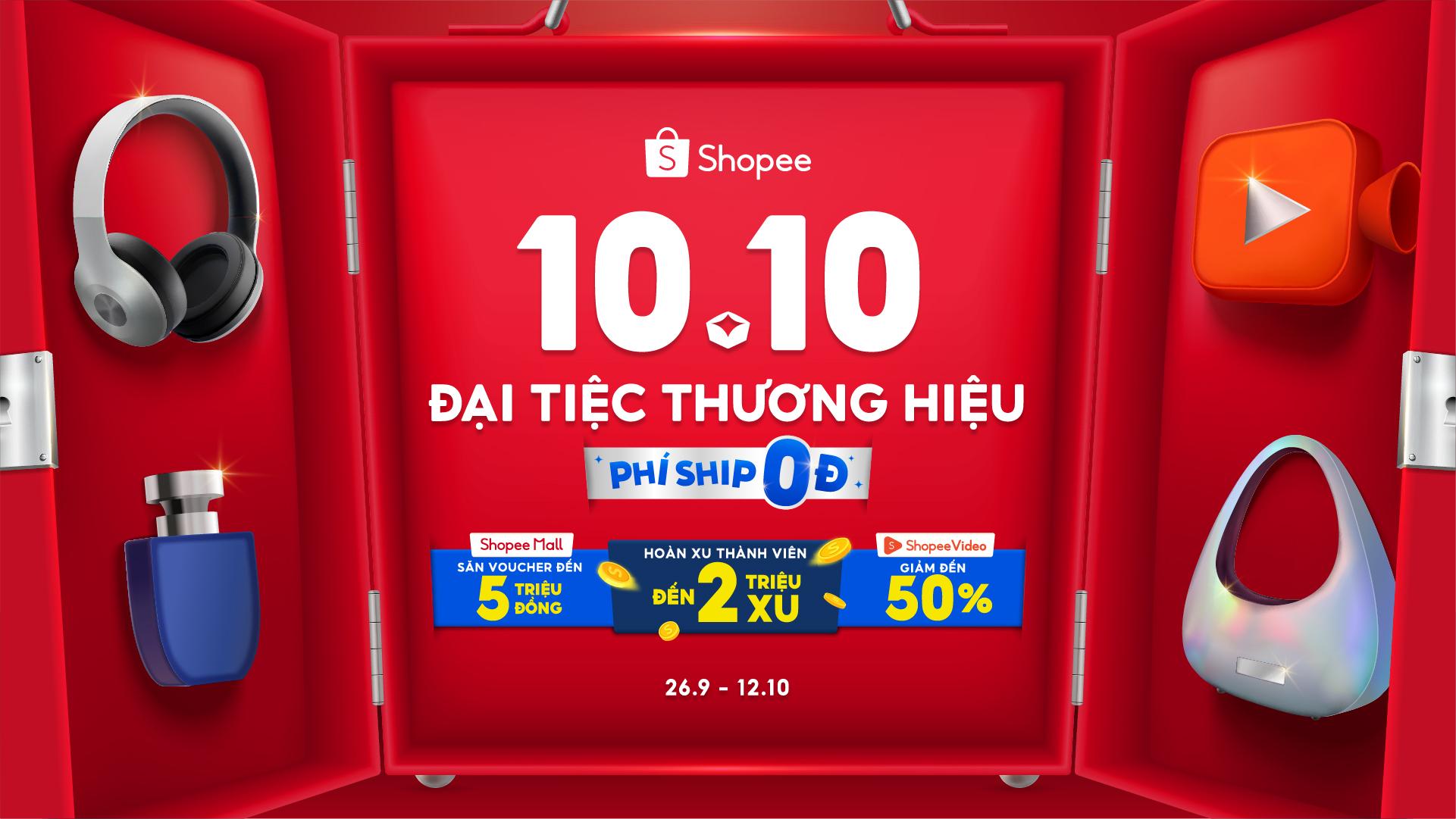 4 điều hấp dẫn không thể bỏ lỡ tại Shopee “10.10 Đại Tiệc Thương Hiệu”- Ảnh 1.