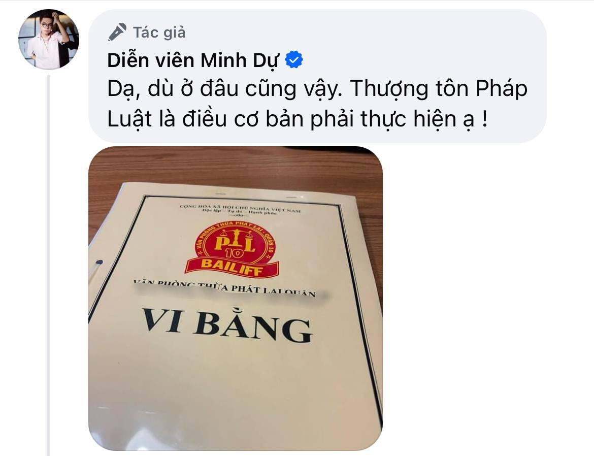 Minh Dự đã lập vi bằng, cập nhật diễn biến mới nhất vụ bị đồng nghiệp phốt đời tư bê bối- Ảnh 2.