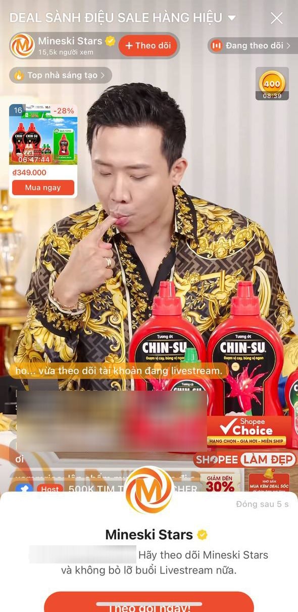 Trấn Thành lên livestream mukbang: mút tay, uống sữa ngay trên sóng, lượt xem tăng chóng mặt, phiên live giật lag liên tục- Ảnh 3.