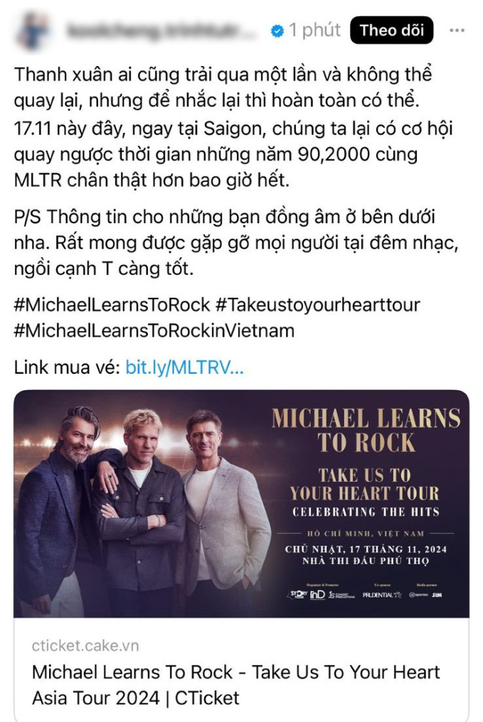 Concert của Michael Learns To Rock tại Việt Nam sold-out nhiều hạng vé, fan đếm ngược chờ ngày “hẹn hò” thần tượng- Ảnh 3.