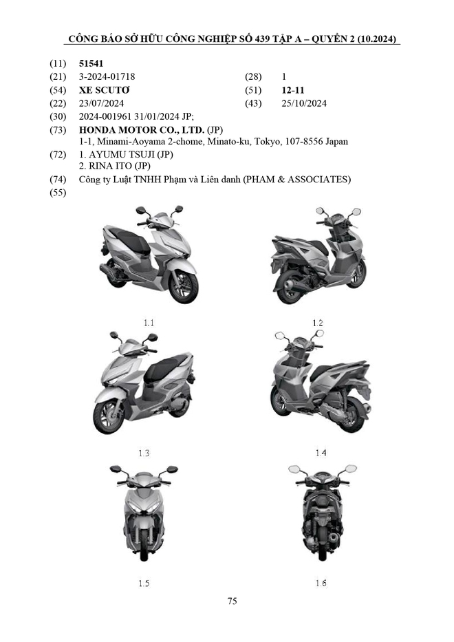 Honda đăng ký loạt xe tay ga mới với cơ quan Việt Nam: Có mẫu đẹp sắc cạnh, giá quy đổi chưa tới 40 triệu- Ảnh 1.