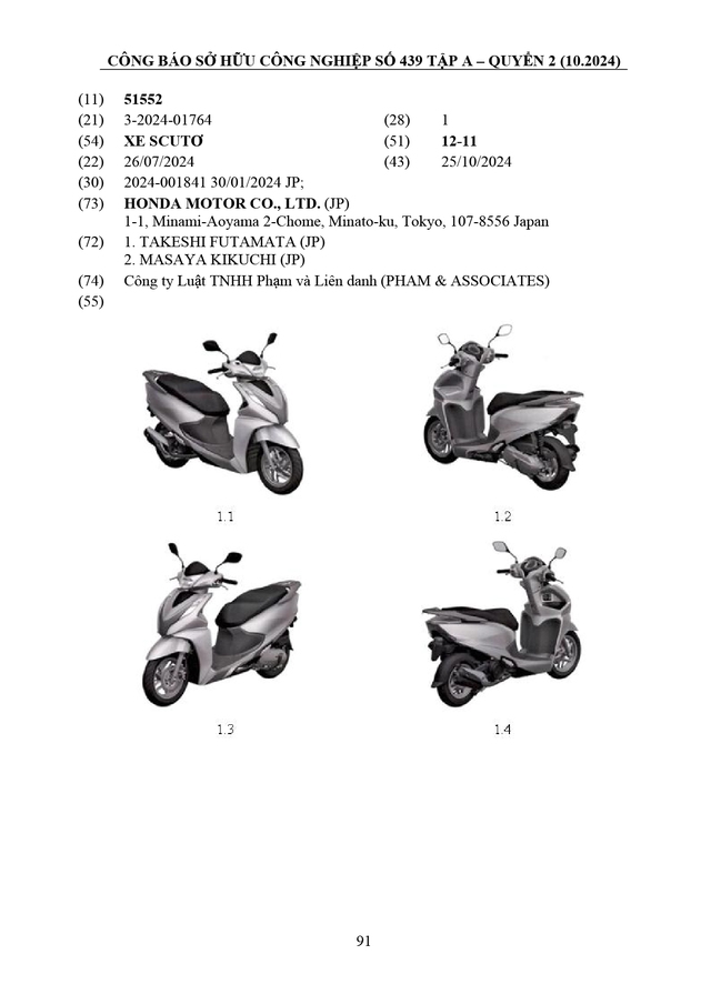 Honda đăng ký loạt xe tay ga mới với cơ quan Việt Nam: Có mẫu đẹp sắc cạnh, giá quy đổi chưa tới 40 triệu- Ảnh 4.