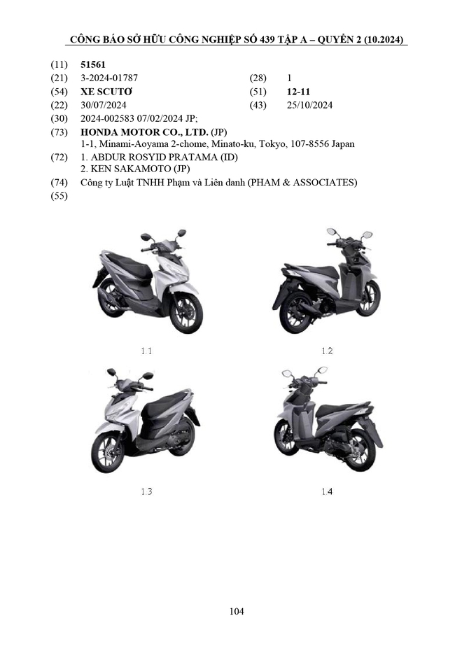 Honda đăng ký loạt xe tay ga mới với cơ quan Việt Nam: Có mẫu đẹp sắc cạnh, giá quy đổi chưa tới 40 triệu- Ảnh 6.