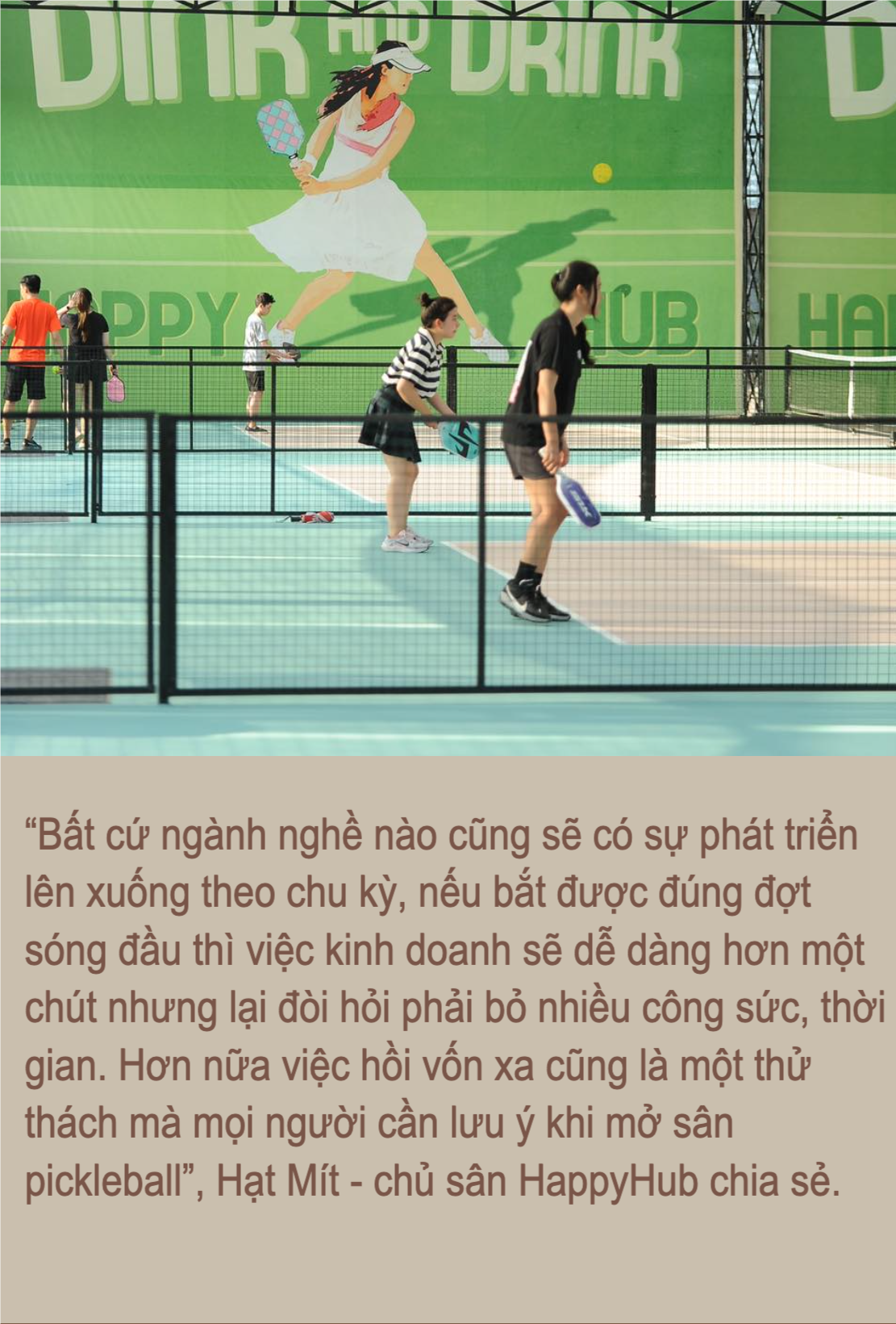 Sân pickleball “mọc lên như nấm”: Bỏ cả tỷ đồng thu về “tiền lẻ”, sao nhiều người vẫn nườm nượp mở theo?- Ảnh 9.