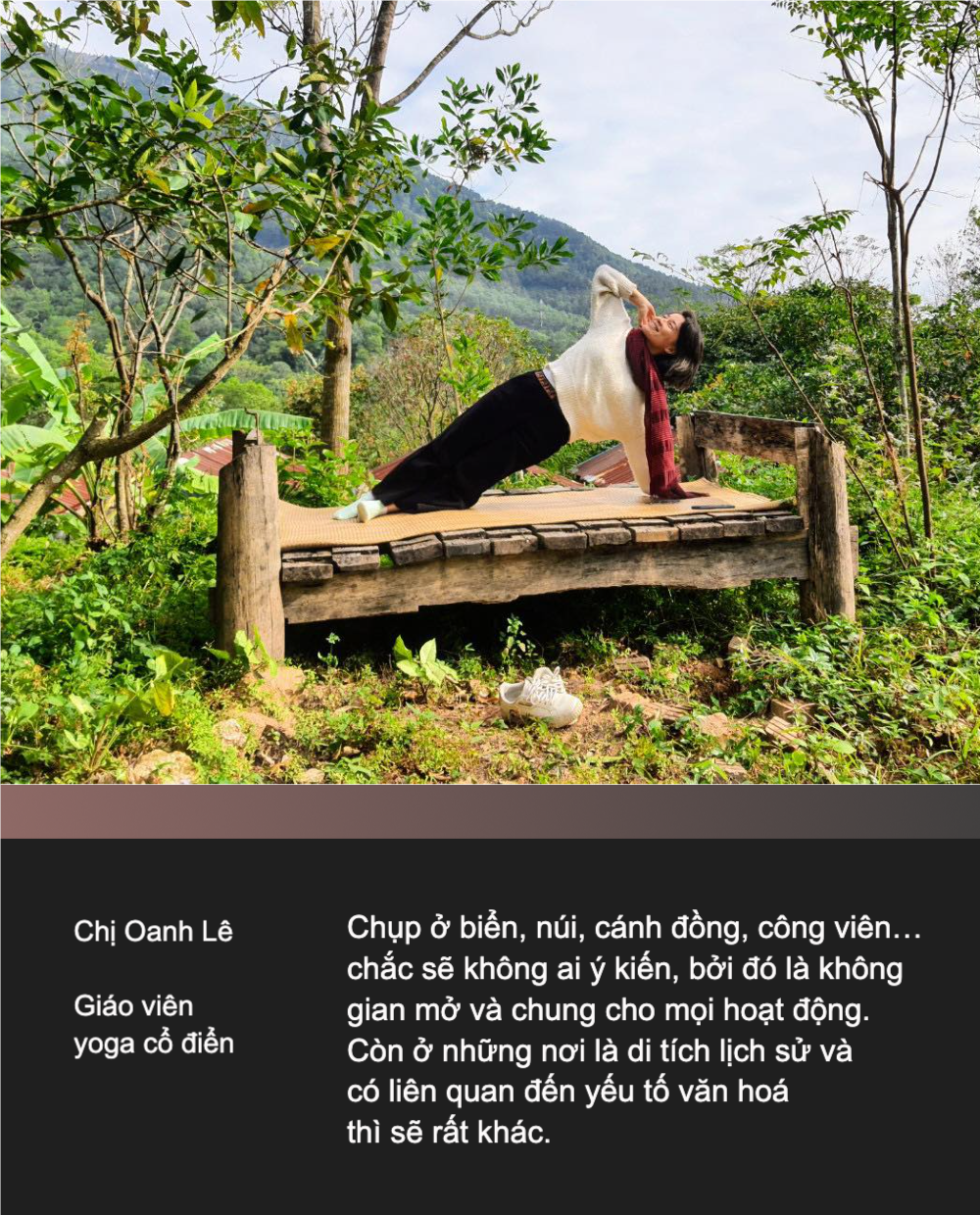Mặc đồ bó sát "khoe dáng" ở giữa đường đến cung điện, đỉnh núi: Tập Yoga hay sống ảo?- Ảnh 7.