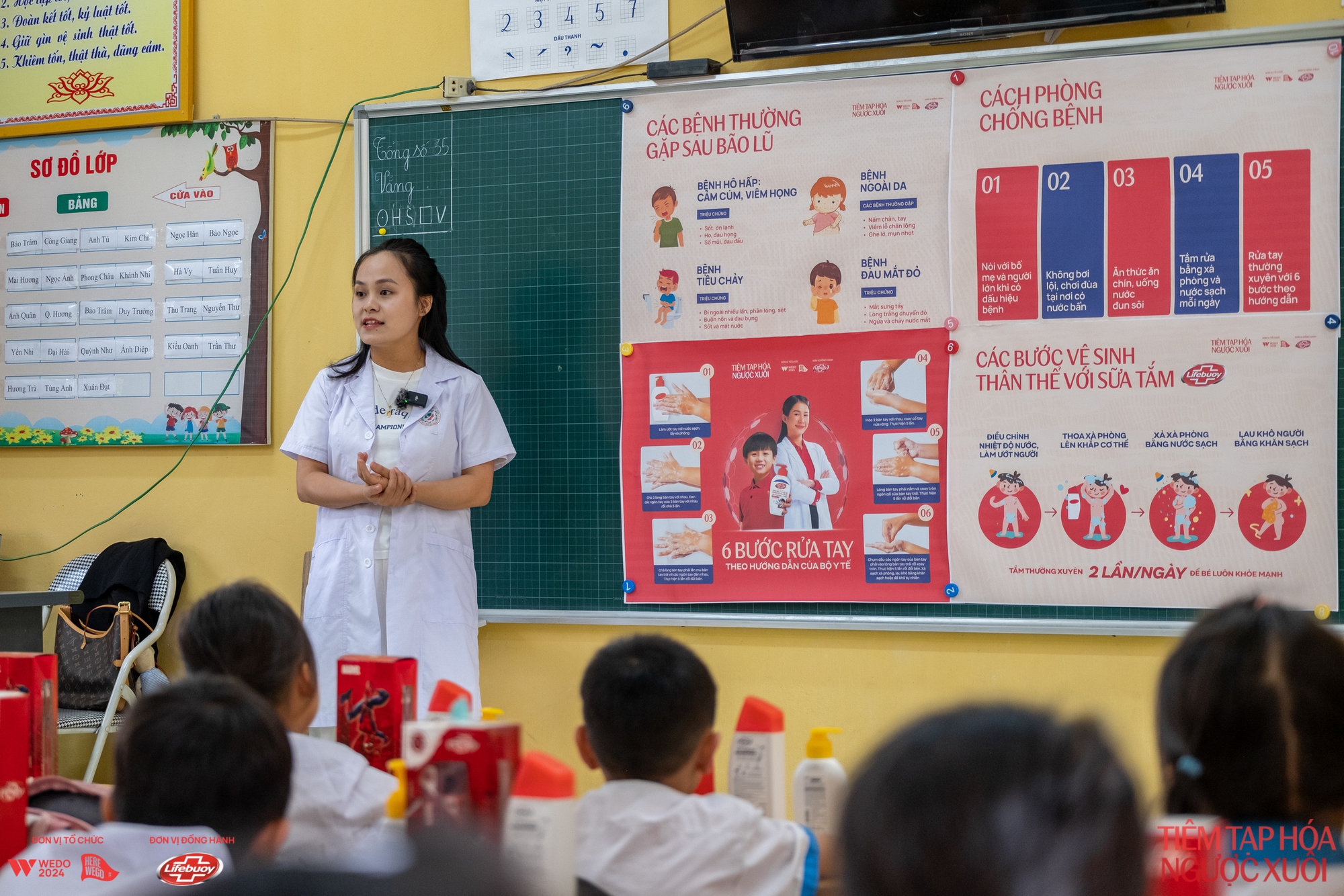 Tiệm Tạp Hóa Ngược Xuôi mở lớp học Sạch khuẩn - Khỏe xinh ở trường Tiểu học Xuân Vân- Ảnh 2.